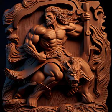 3D модель St Golden Axe Beast Rider игра (STL)